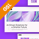 White Purple Modern AI Tech Pitch Deck Google Slide Presentation